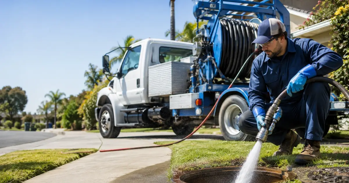 Hydro jet sewer cleaning Pearblossom