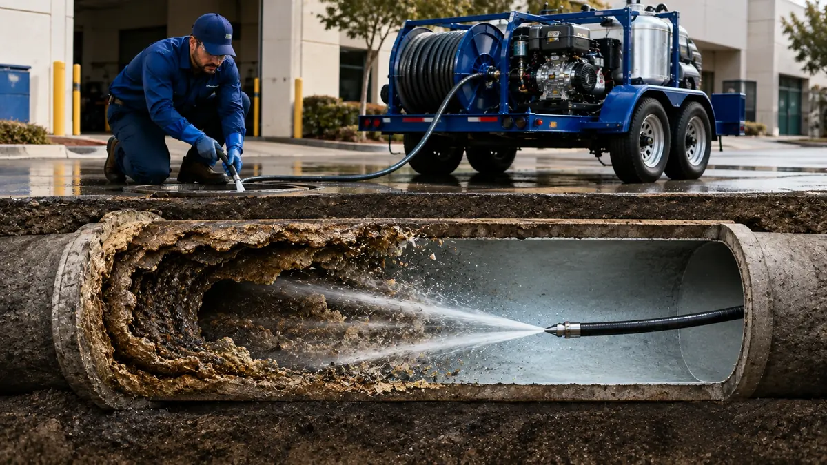 Sewer Pipe Descaling in Pearblossom